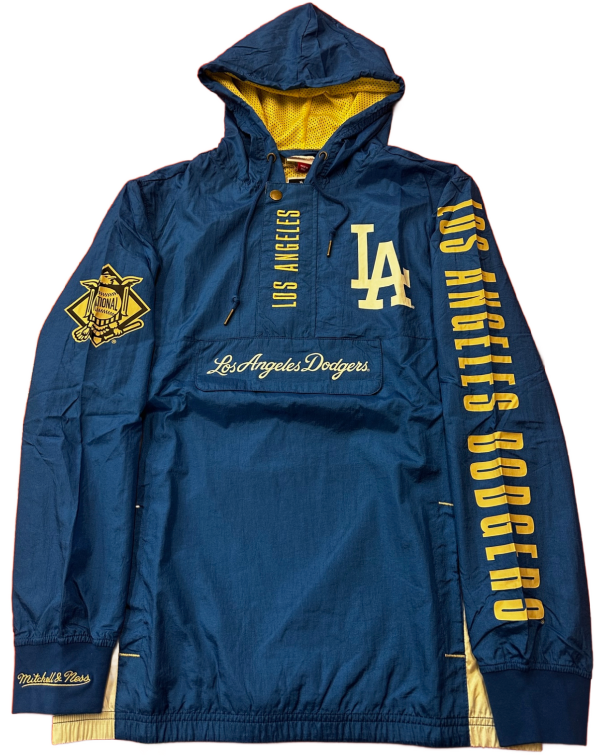 Mitchell & Ness Men Los Angeles Dodgers Team OG 2.0 Anorak Windbreaker Vintage Logo Jacket product image 1, provided for