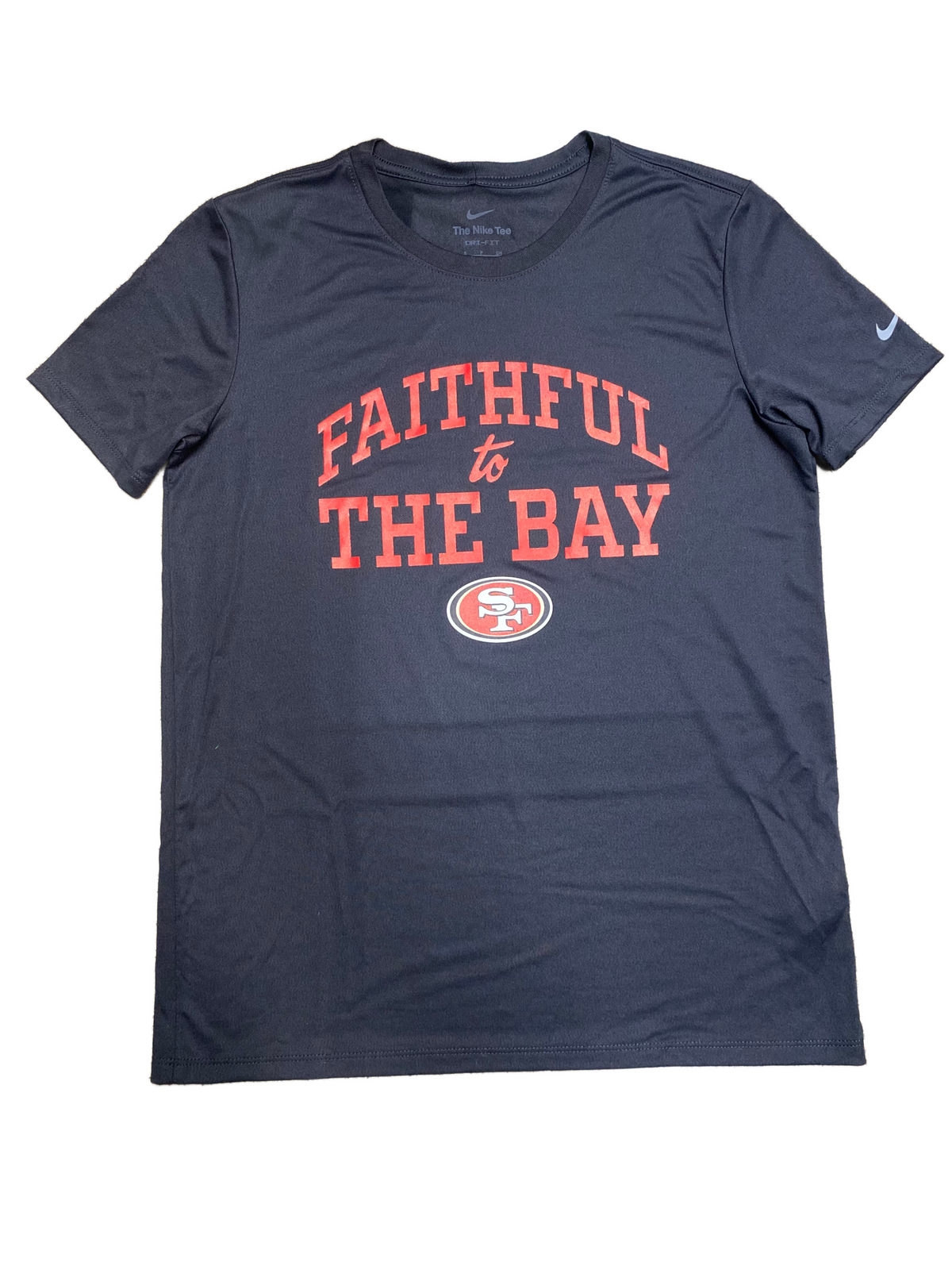 Nike Women San Francisco 49ers T-Shirt-Black/ product image 1, provided for visual reference and product detail review