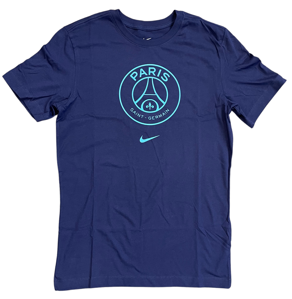 Nike Men Paris Saint-Germain Crest Soccer T-Shirt product image 2, provided for visual reference and product detail review