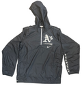 Nike Men Oakland Athletics Night Game 1/4 Zip Jacket - Black product image 1, provided for visual reference and product