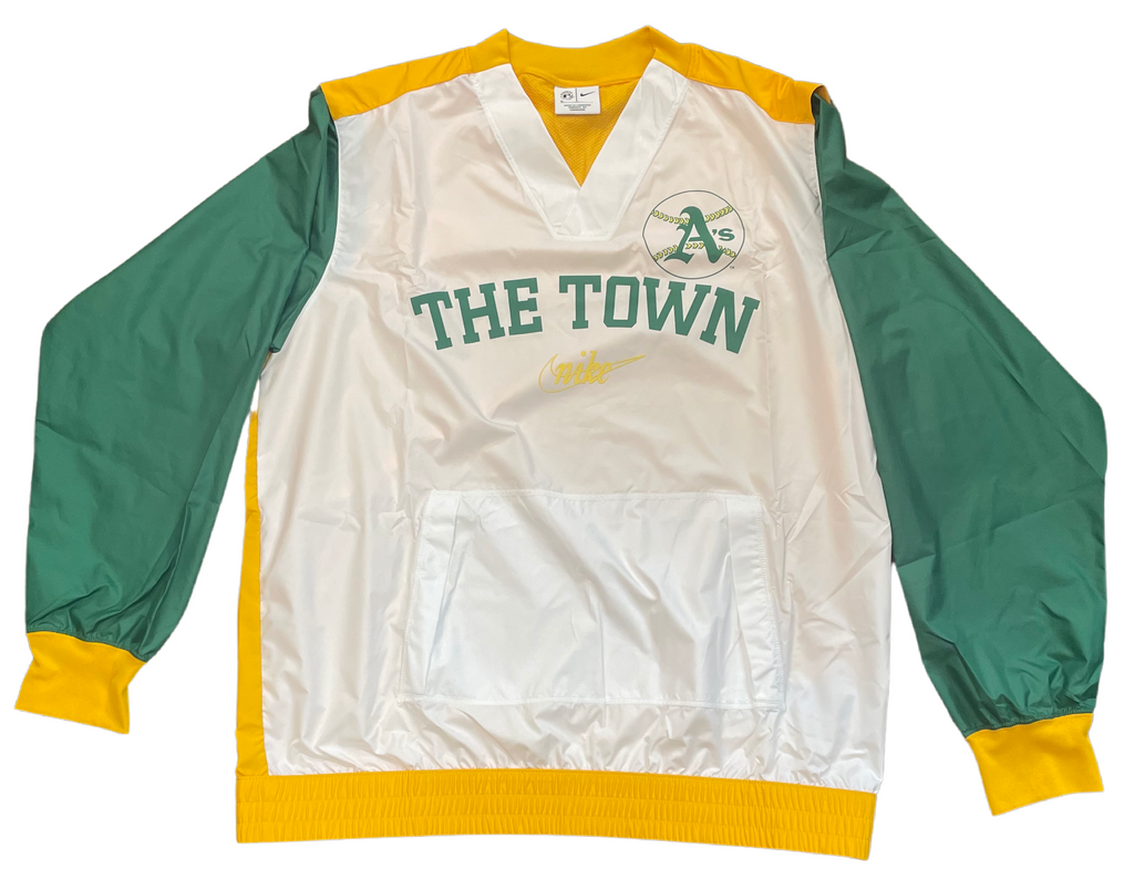 Nike Oakland Athletics Rewind Warm Up Jacket for Men product image 1, provided for visual reference and product detail review