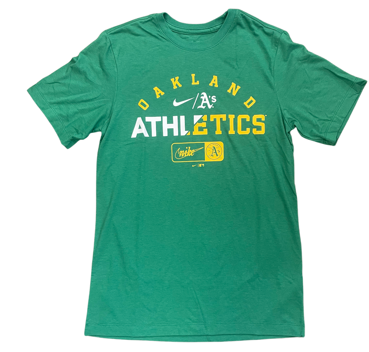 Nike Men Oakland Athletics Review Slash -Shirt product image 1, provided for visual reference and product detail review