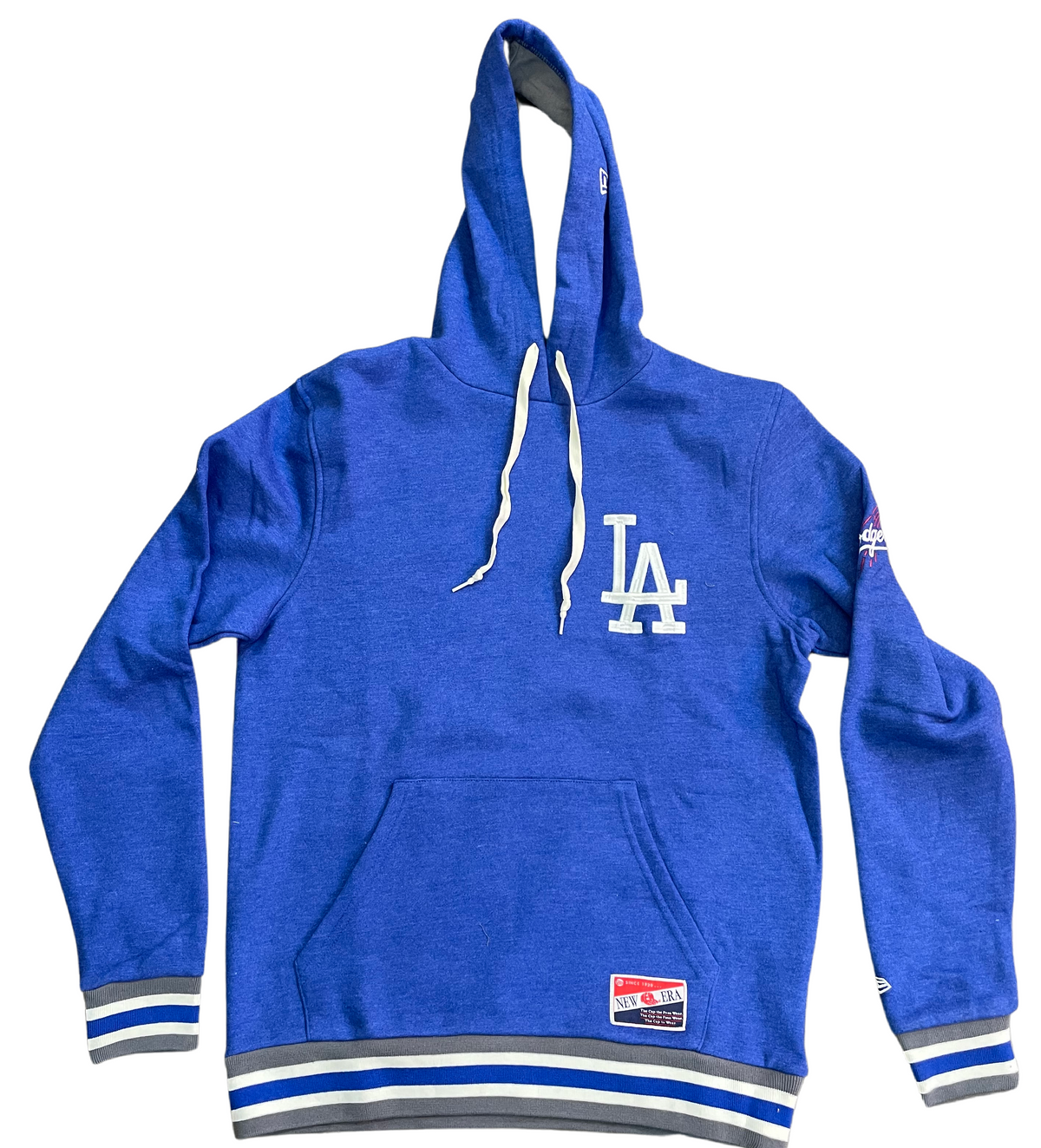 New Era Men Los Angeles Dodgers Est.1958 Throwback Hoodie product image 1, provided for visual reference and product detail