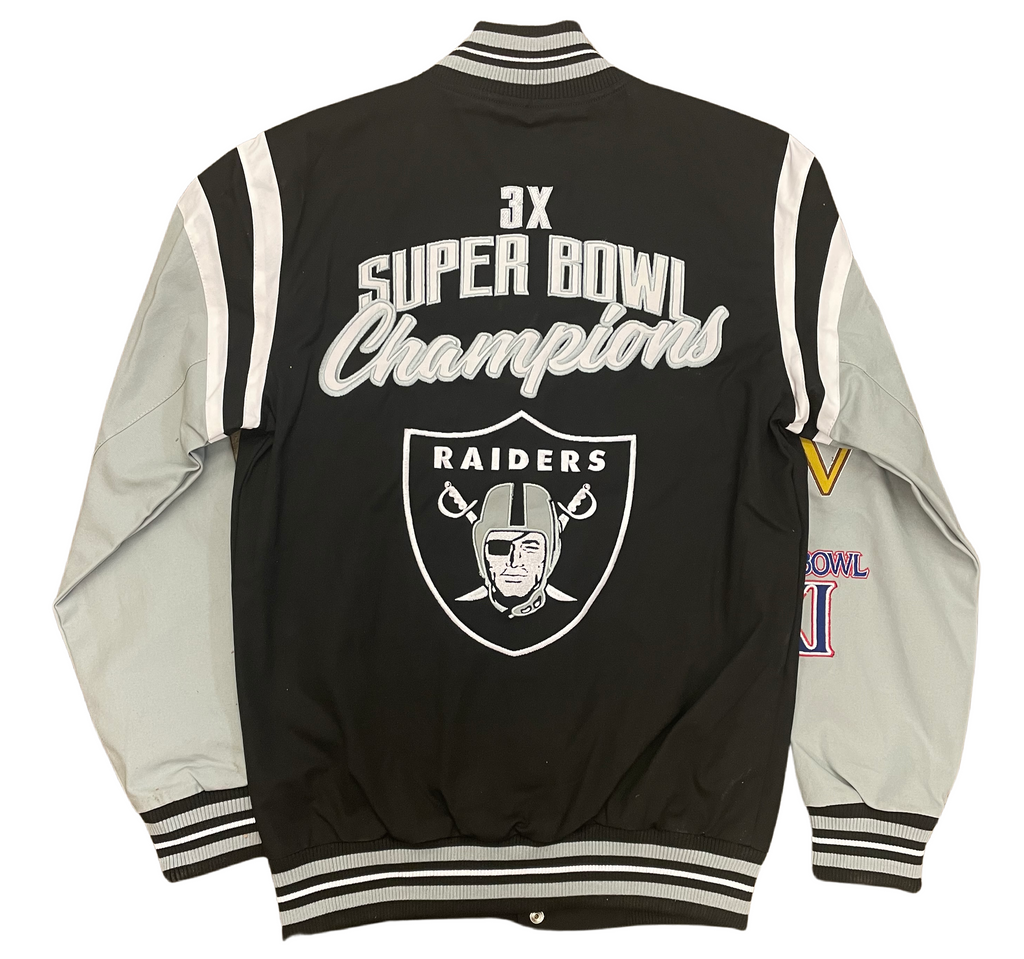GIII Sports Las Vegas Raiders Game Score Commemorative Jacket product image 2, provided for visual reference and product