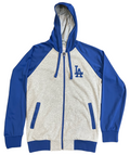 G-III Los Angeles Dodgers Lightweight Jacket-Grey/Royal product image 1, provided for visual reference and product detail