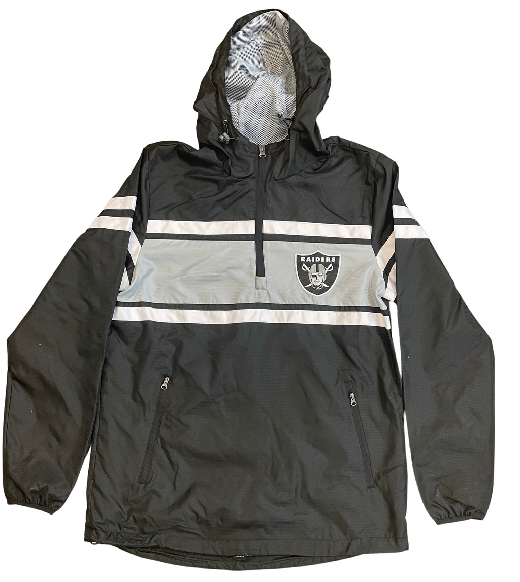 G-III Las Vegas Raiders Windbreak Jacket-Black product image 1, provided for visual reference and product detail review