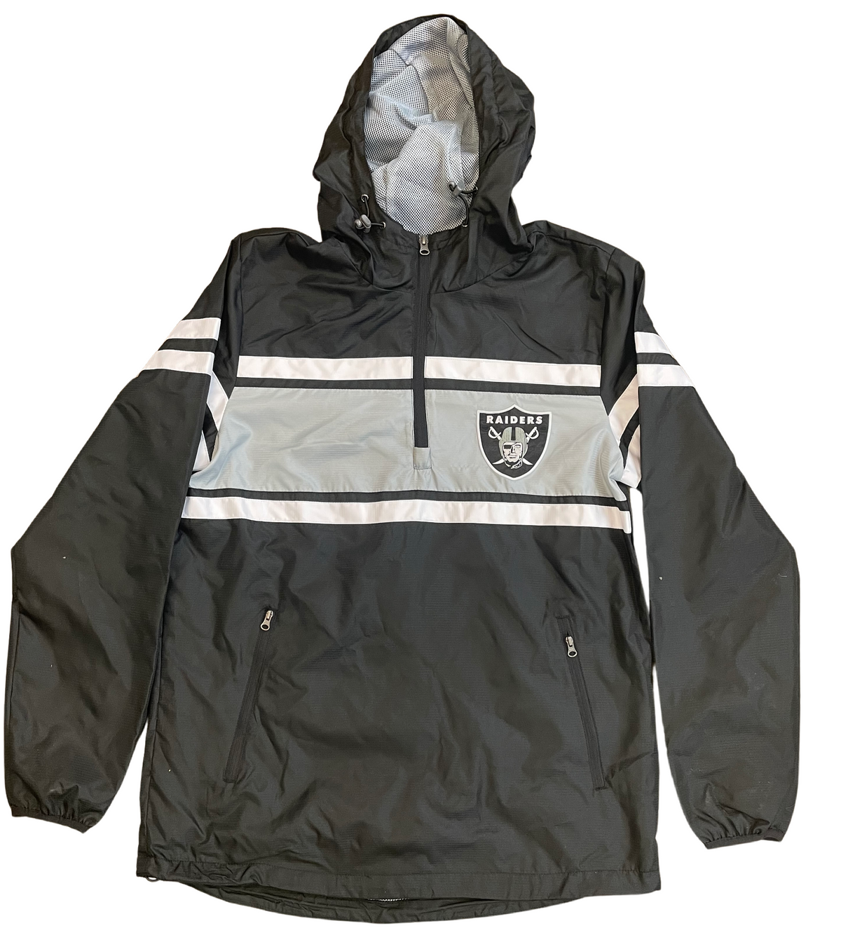 G-III Las Vegas Raiders Windbreak Jacket-Black product image 1, provided for visual reference and product detail review