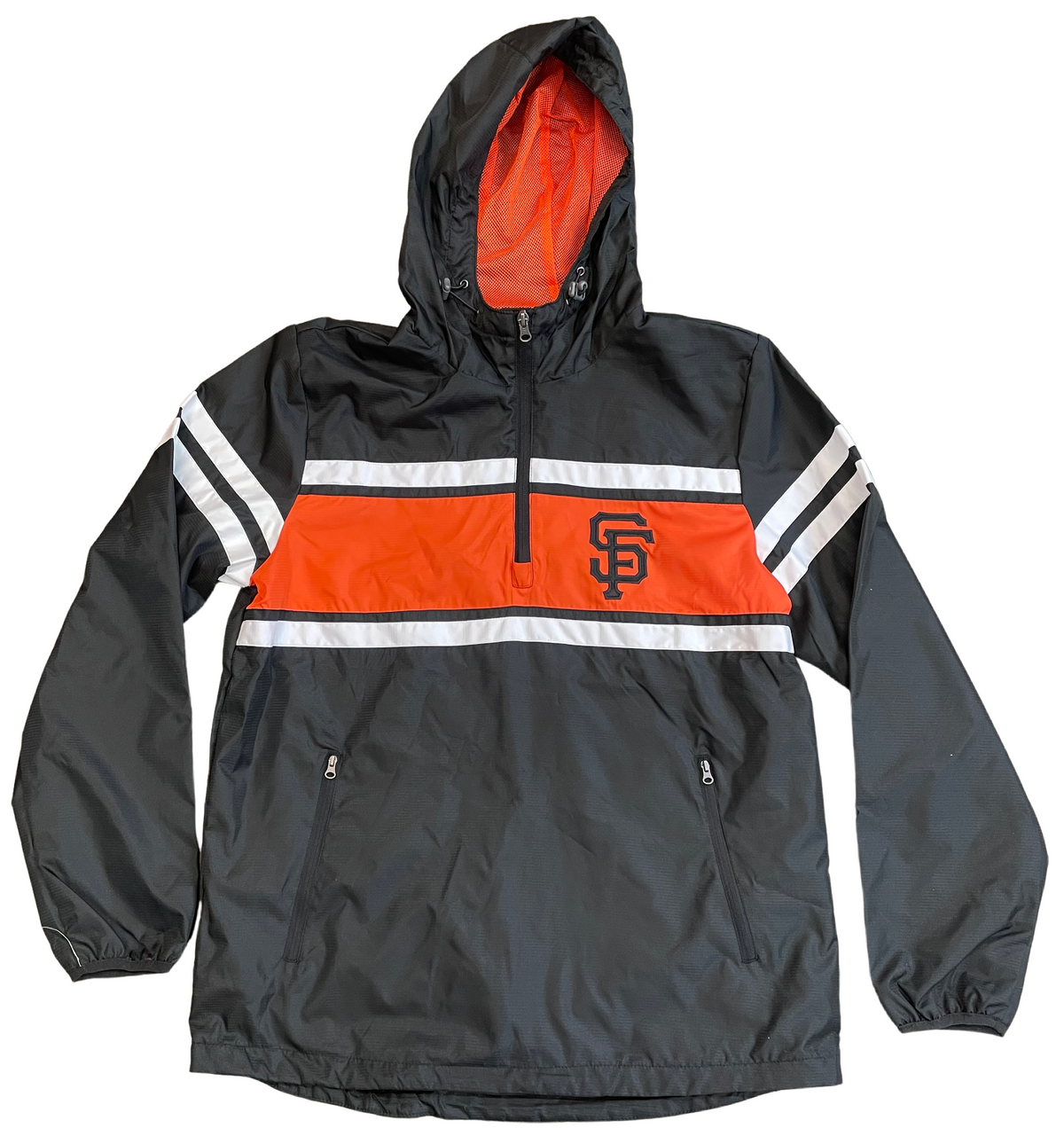 G-III San Francisco Giants Windbreak Jacket-Orange/Black product image 1, provided for visual reference and product detail