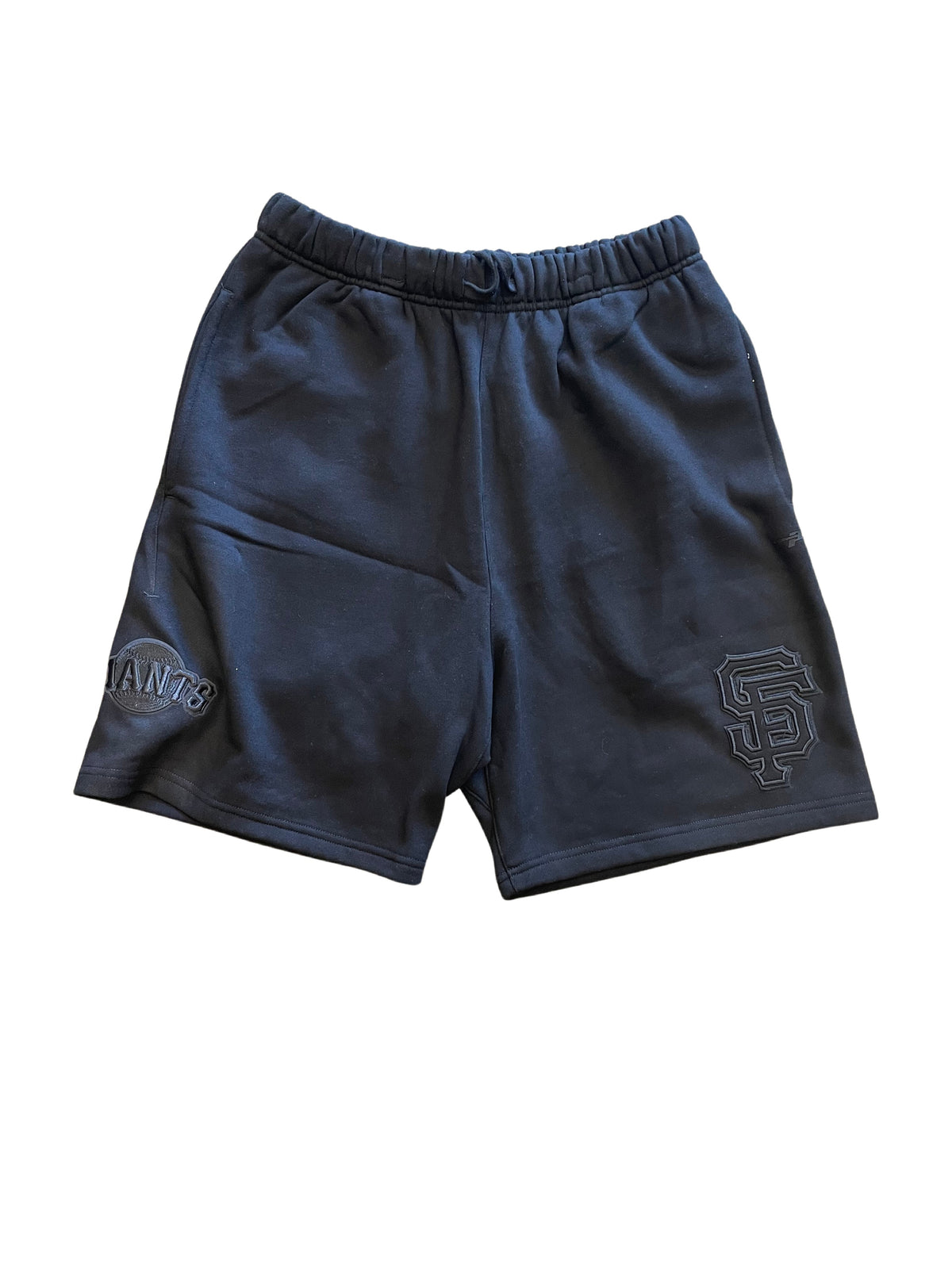 Pro Standard San Francisco Giants Fleece Neutral Shorts-Black product image 1, provided for visual reference and product