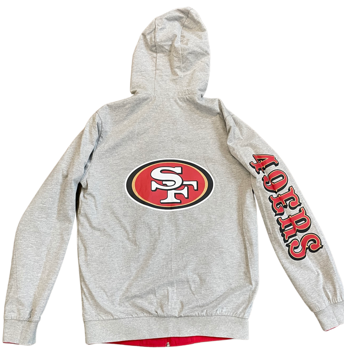 G-III San Francisco 49ers Reversible Windbreaker Jacket product image 4, provided for visual reference and product detail