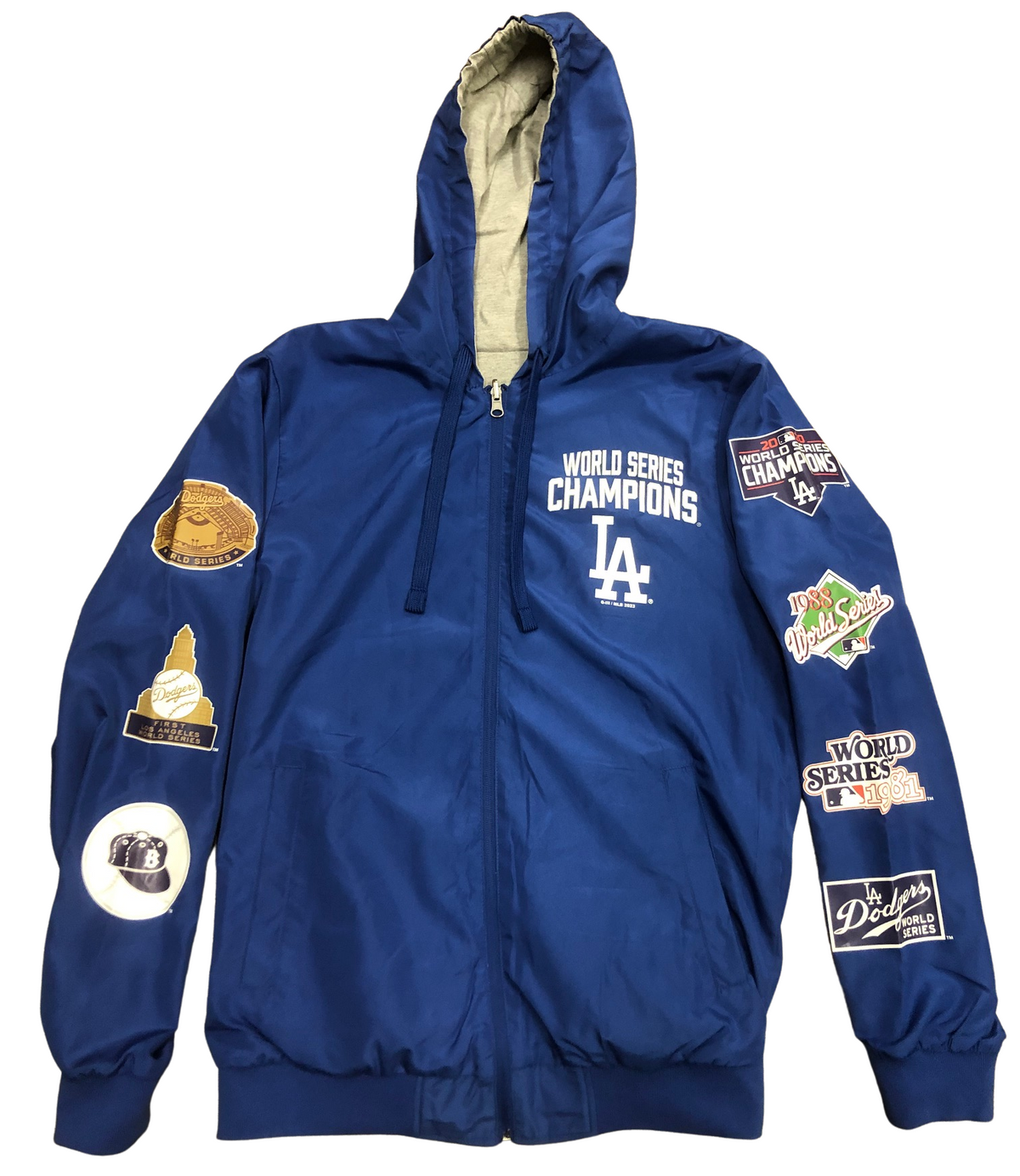 G-III Los Angeles Dodgers world Series Champions Reversible Jacket - Blue product image 1, provided for visual reference and