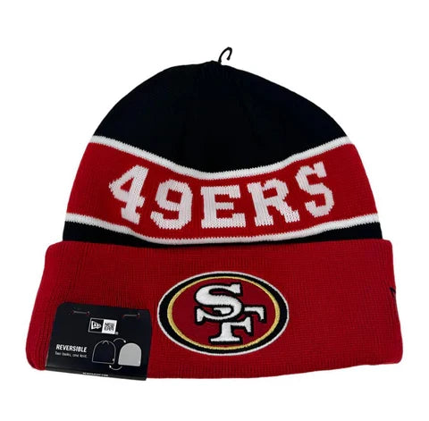New Era San Francisco 49ERS Reverse Cuffed Knit product image 1, provided for visual reference and product detail review