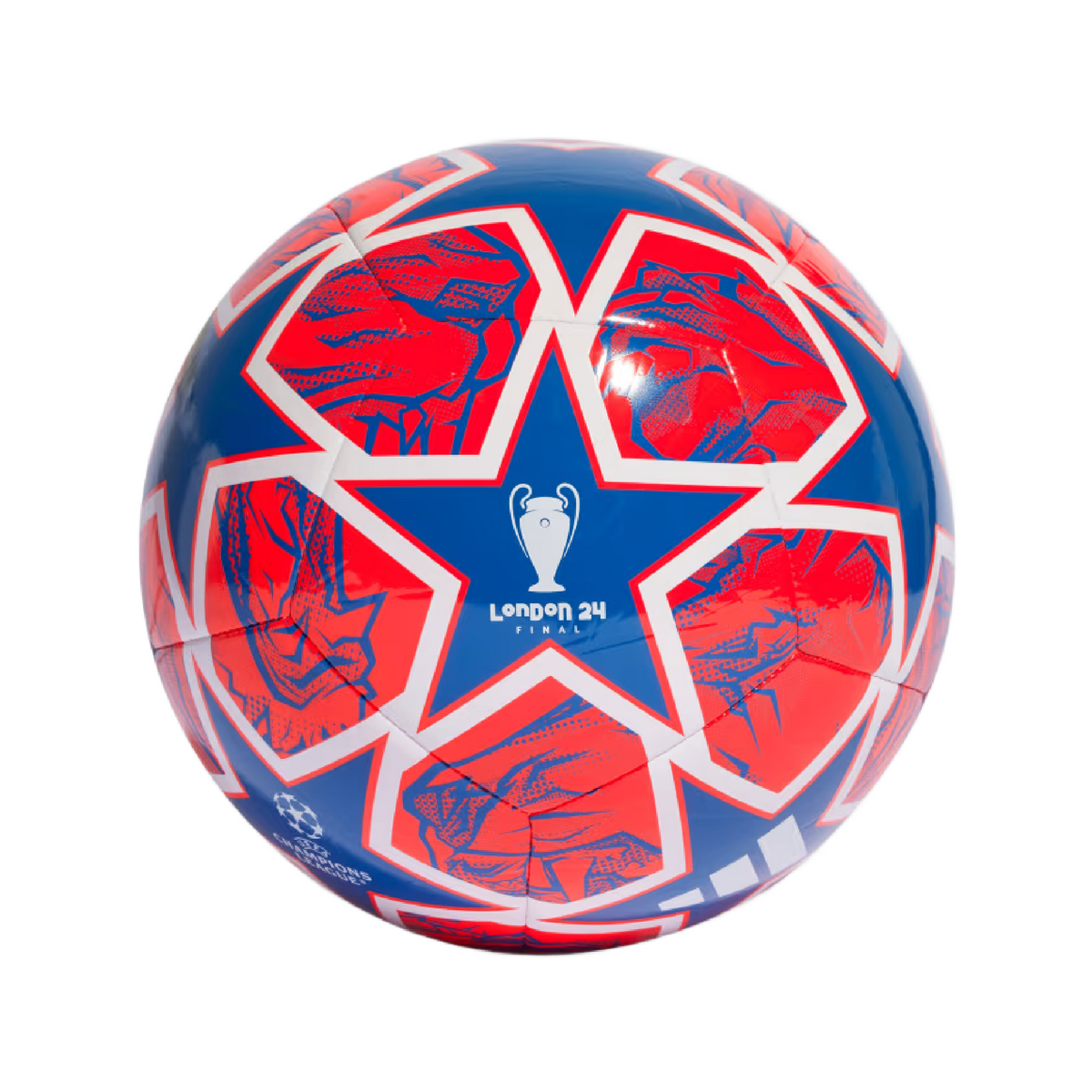 Adidas Champions League Club Soccer Ball 2024-GLORY BLUE/SOLAR RED/WHITE product image 1, provided for visual reference and