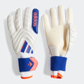 Adidas Copa Pro Goalkeeper Gloves -White/Blue product image 1, provided for visual reference and product detail review