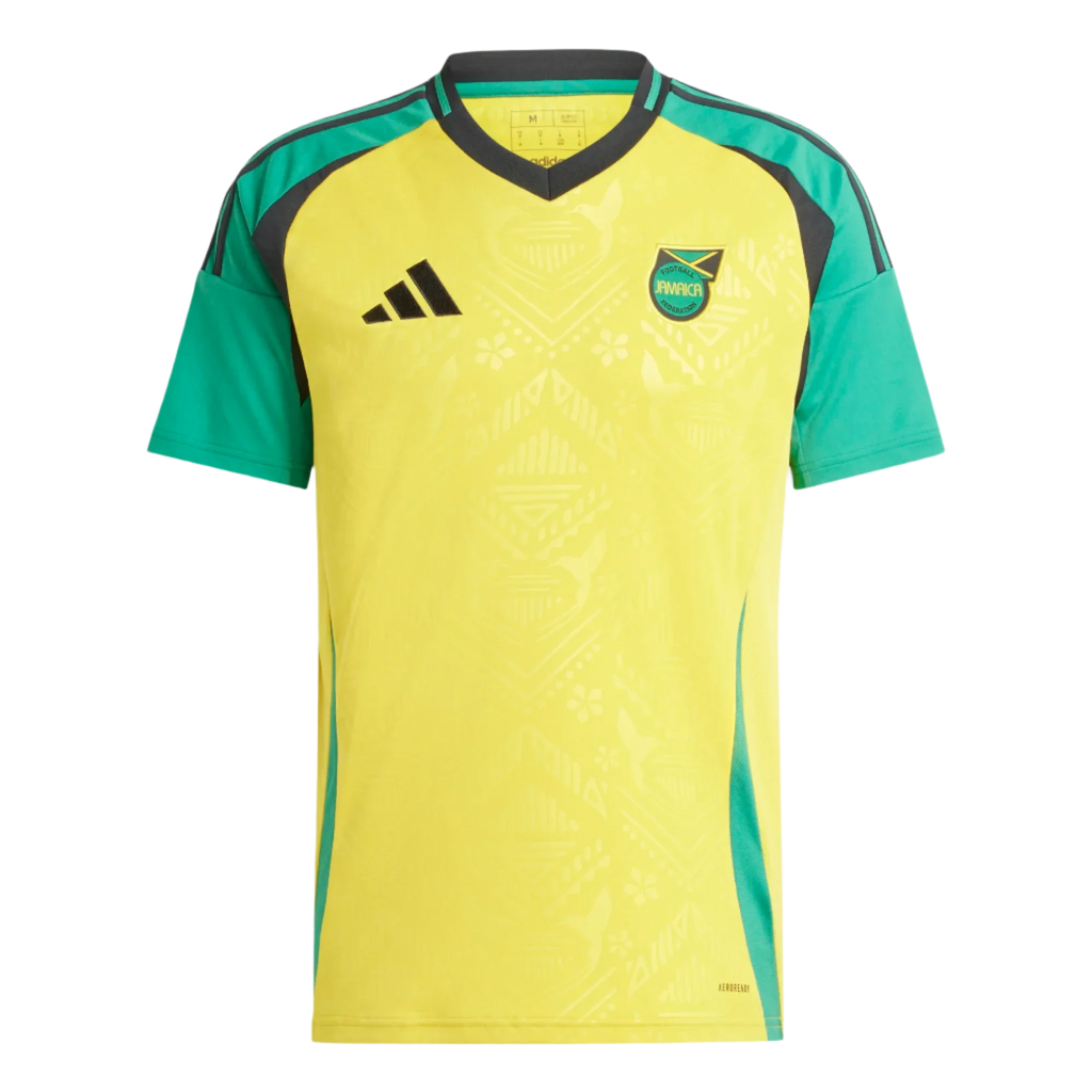 Adidas Men Jamaica Home Stadium Jersey 24/25 product image 1, provided for visual reference and product detail review