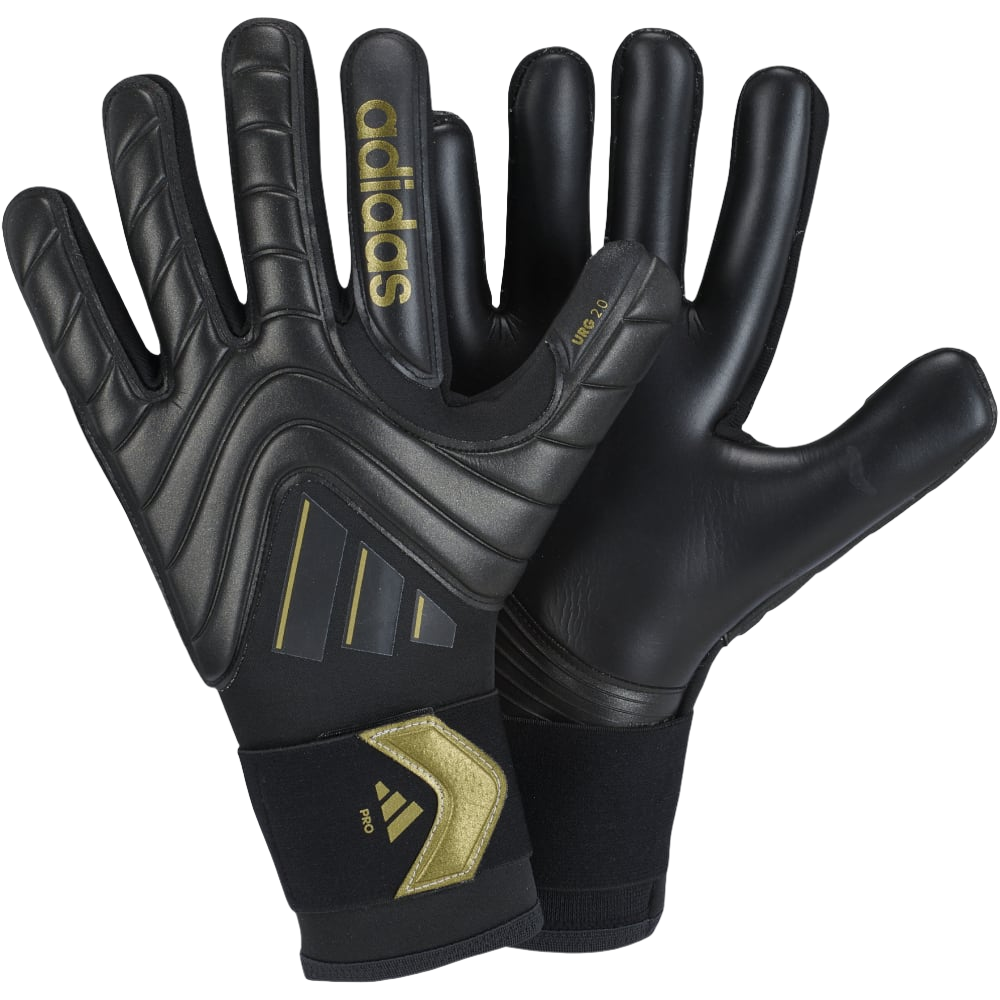 Adidas Copa Pro Goalkeeper Gloves -Black/Gold product image 1, provided for visual reference and product detail review