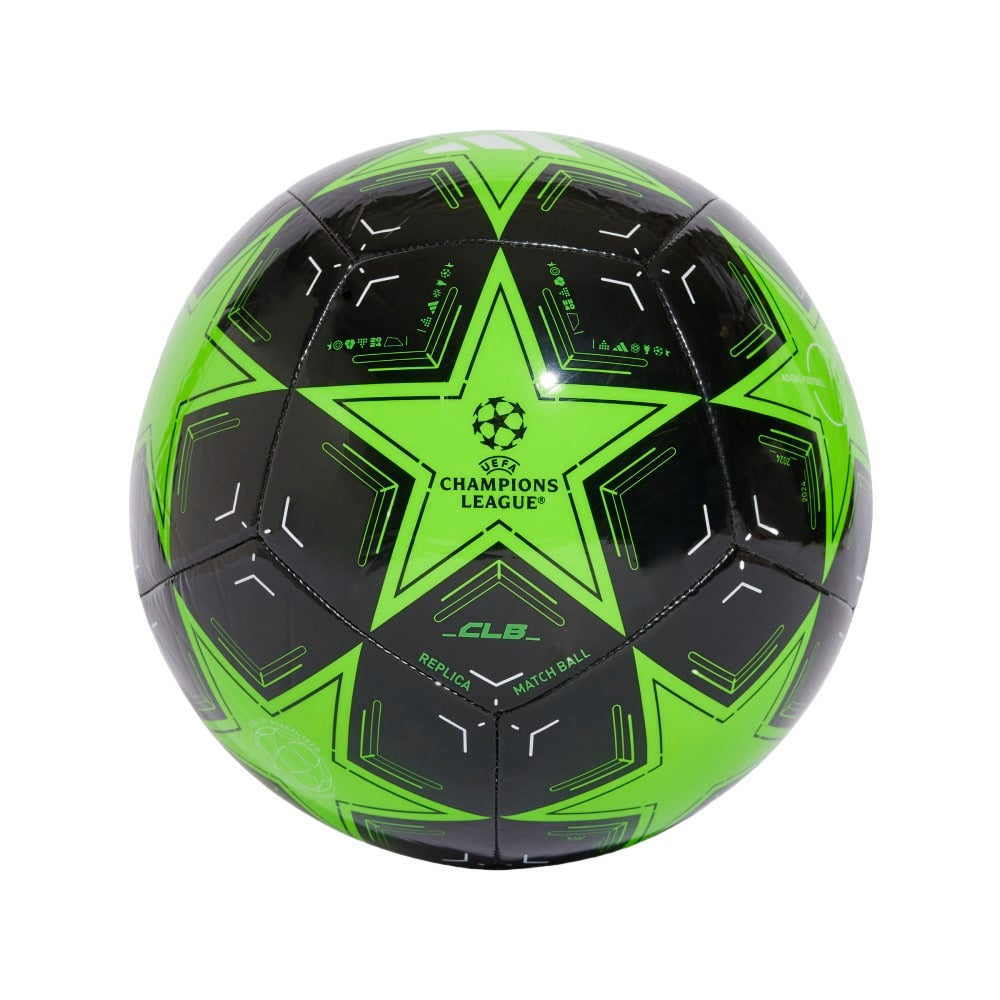 Adidas Champions League Club Soccer Ball 24/25-Green product image 1, provided for visual reference and product detail review