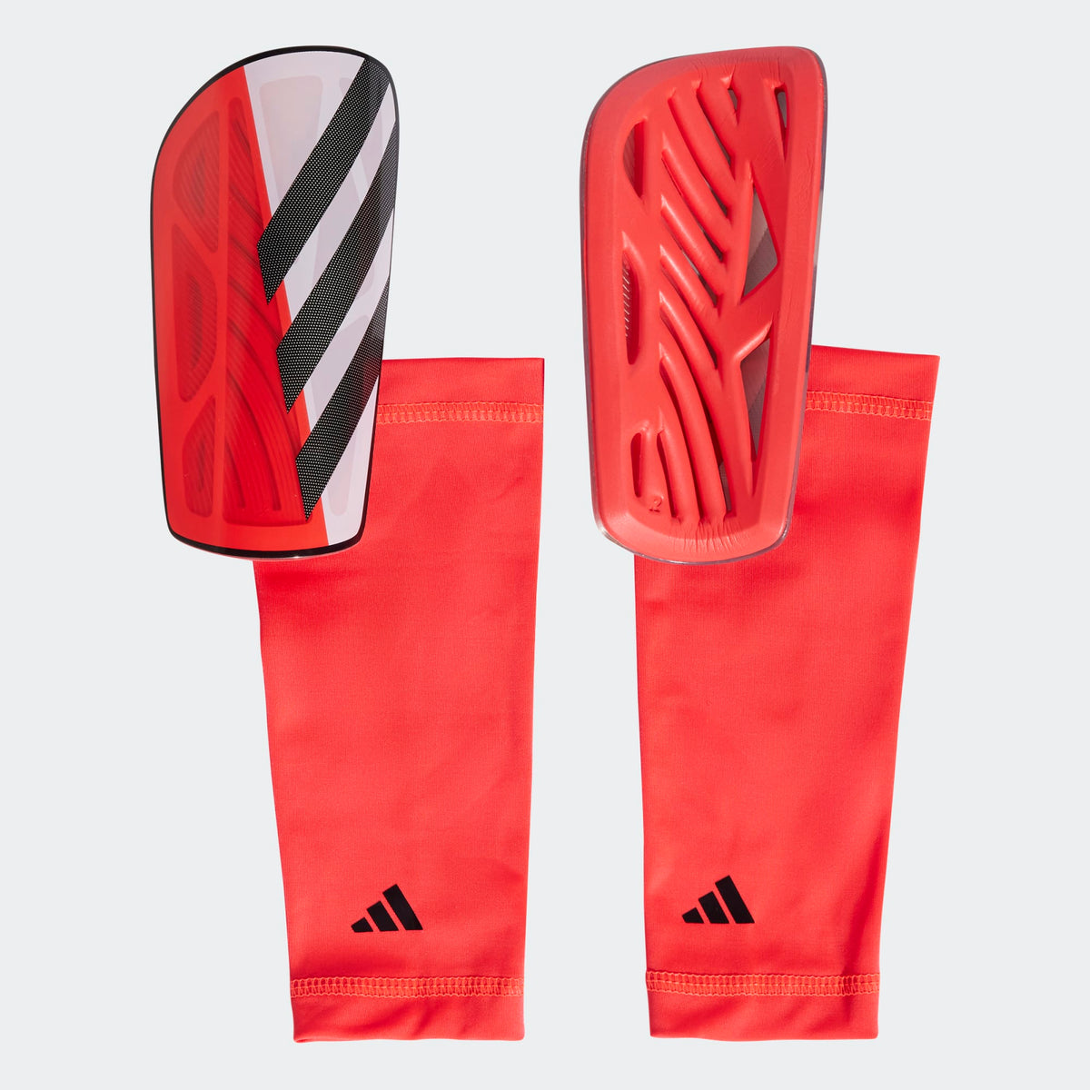 Adidas Tiro League Shin Guards- Lucid Red/Black product image 1, provided for visual reference and product detail review