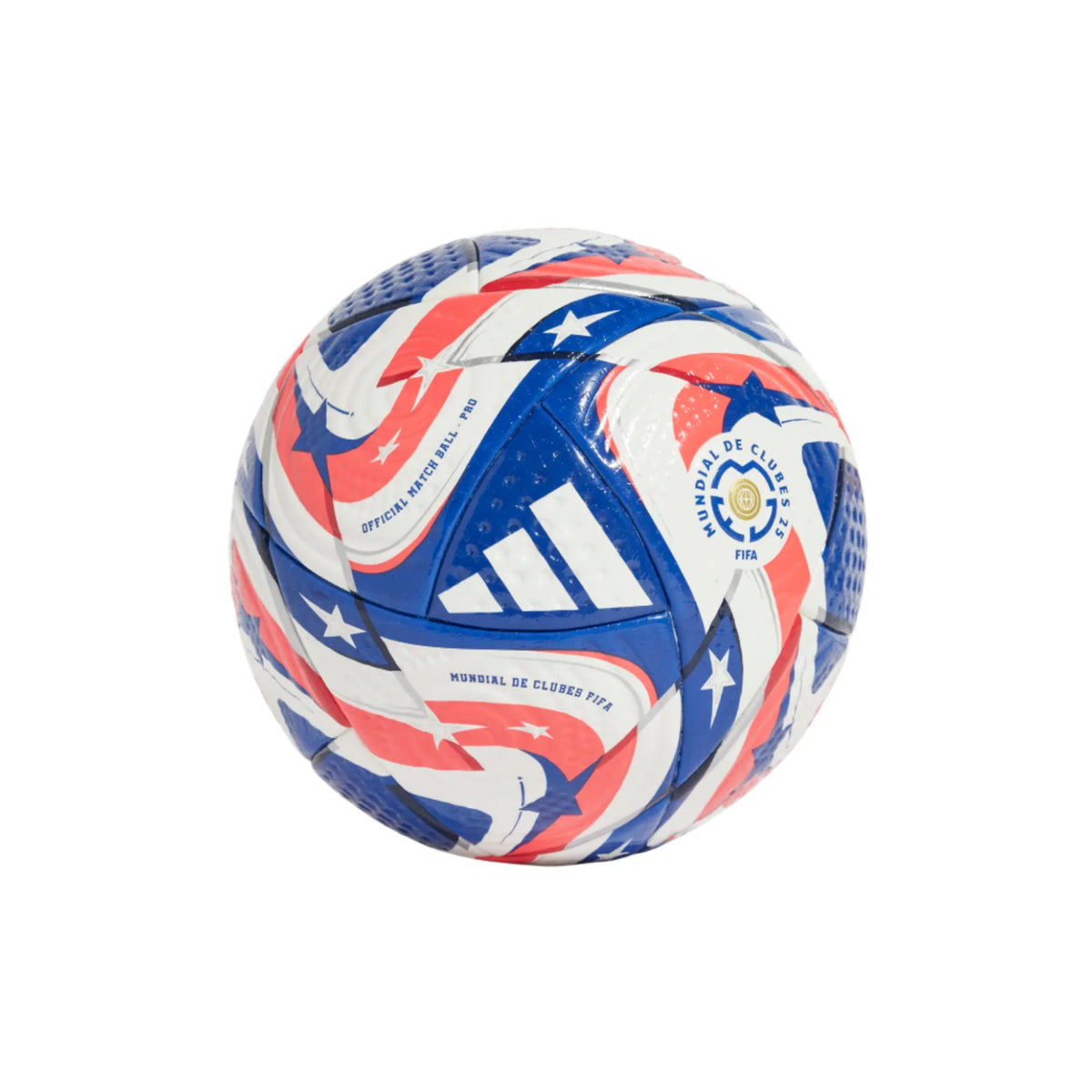 Adidas FCWC "Mundial de Clubes" Match Soccer Ball - White/Lucid Red product image 1, provided for visual reference and