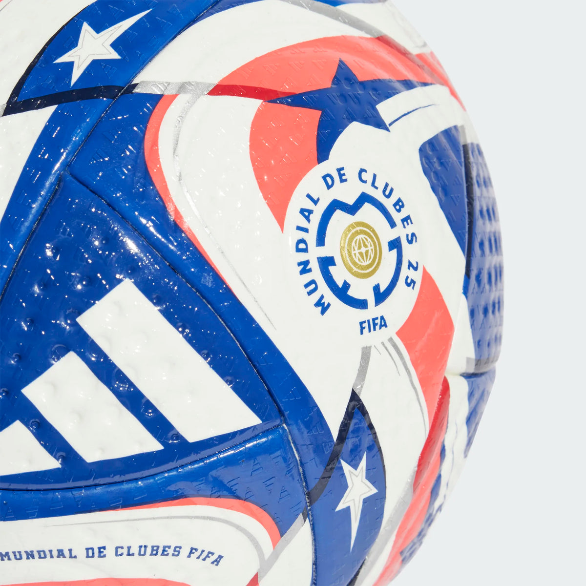 Adidas FCWC "Mundial de Clubes" Match Soccer Ball - White/Lucid Red product image 2, provided for visual reference and