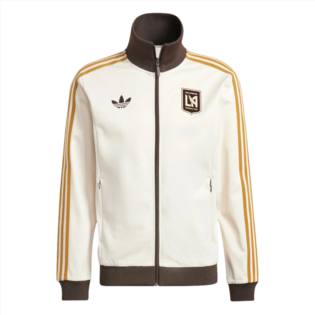 Adidas Originals Men LAFC Anthem Full-Zip Jacket 2024 - Tan product image 1, provided for visual reference and product