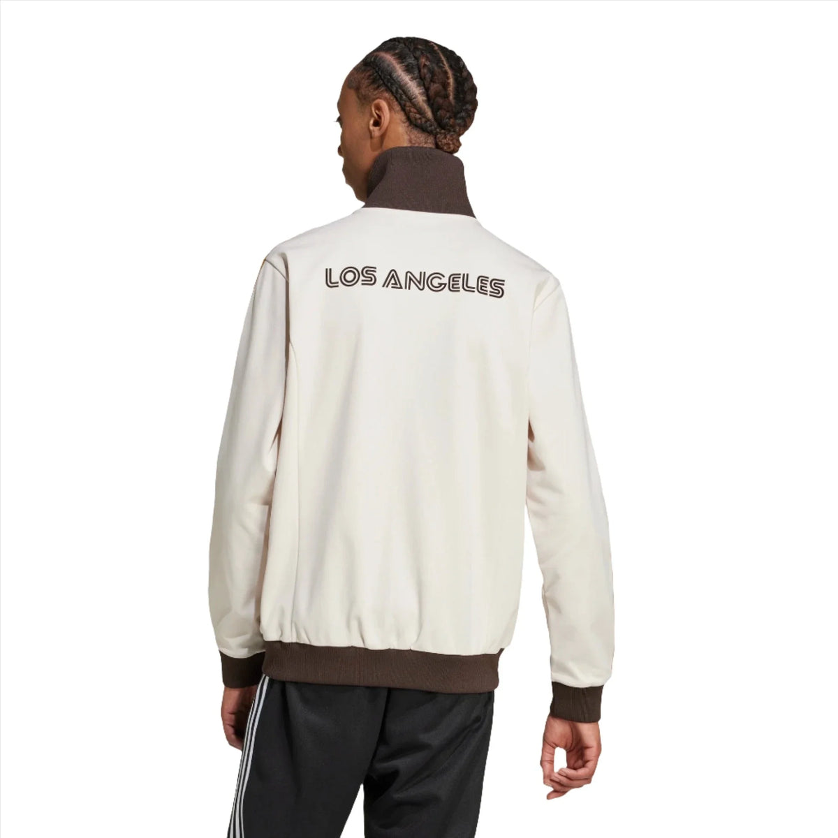 Adidas Originals Men LAFC Anthem Full-Zip Jacket 2024 - Tan product image 2, provided for visual reference and product