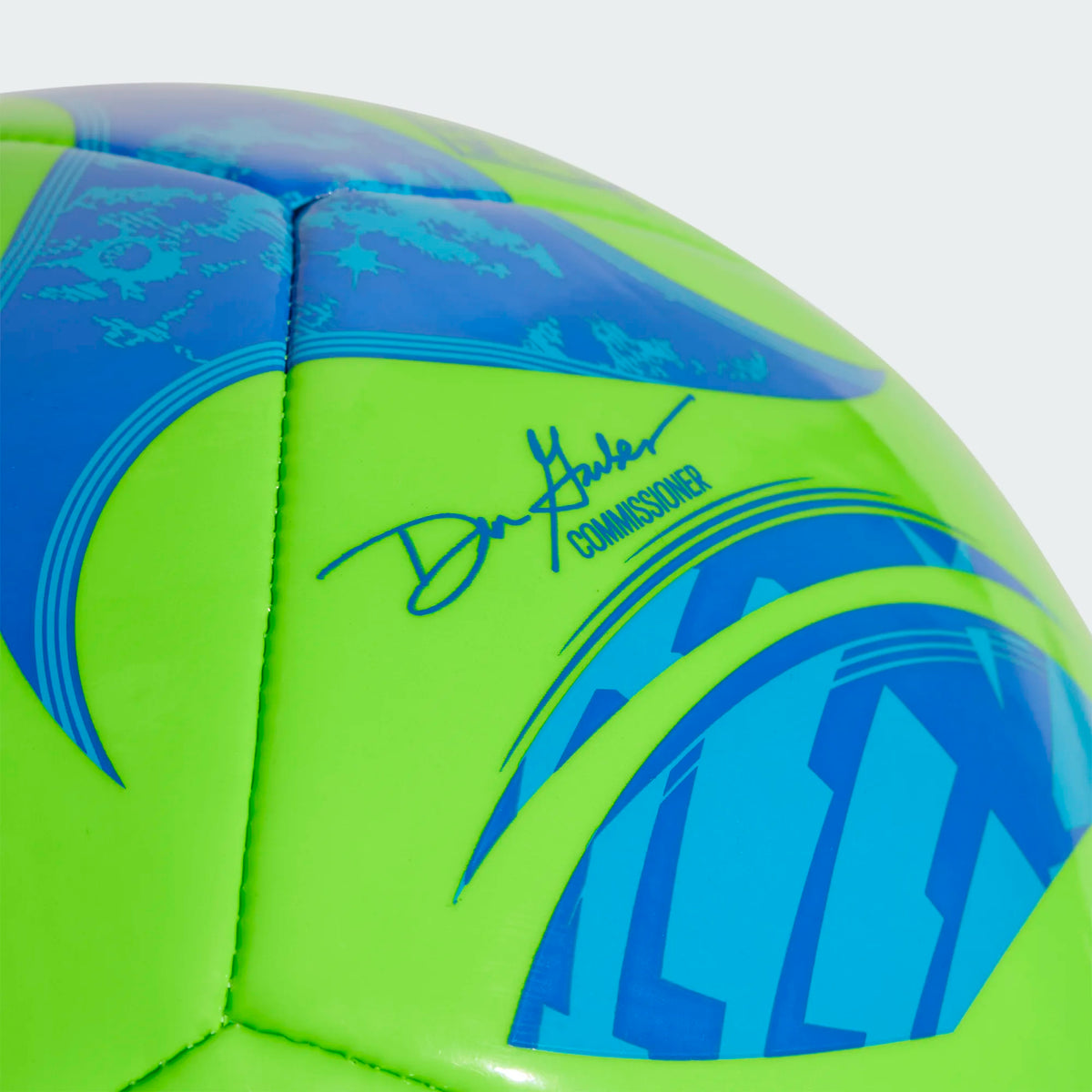 Adidas MLS Club Soccer Ball-Green/Blue product image 4, provided for visual reference and product detail review