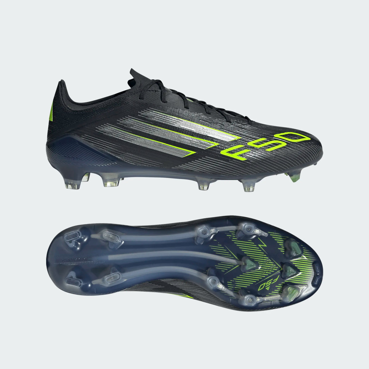 Adidas F50 Elite FG/MG-CBLACK/IRONMT/LUCLEM product image 3, provided for visual reference and product detail review