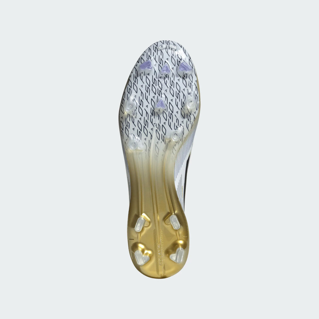 Adidas F50 Elite FG/MG-Cloud White / Core Black / Gold Metallic product image 6, provided for visual reference and product