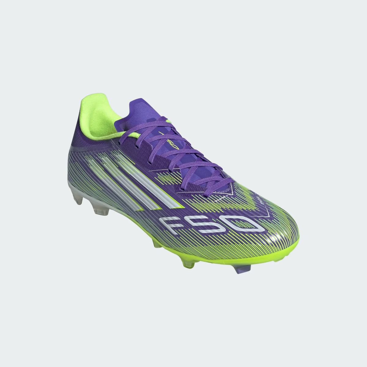 Adidas F50 League FG/MG- PURRUS/FTWWHT/LUCLEM product image 3, provided for visual reference and product detail review