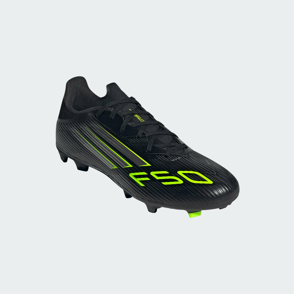 Adidas F50 League FG/MG-BLACK/IRONMT/LUCLEM product image 6, provided for visual reference and product detail review