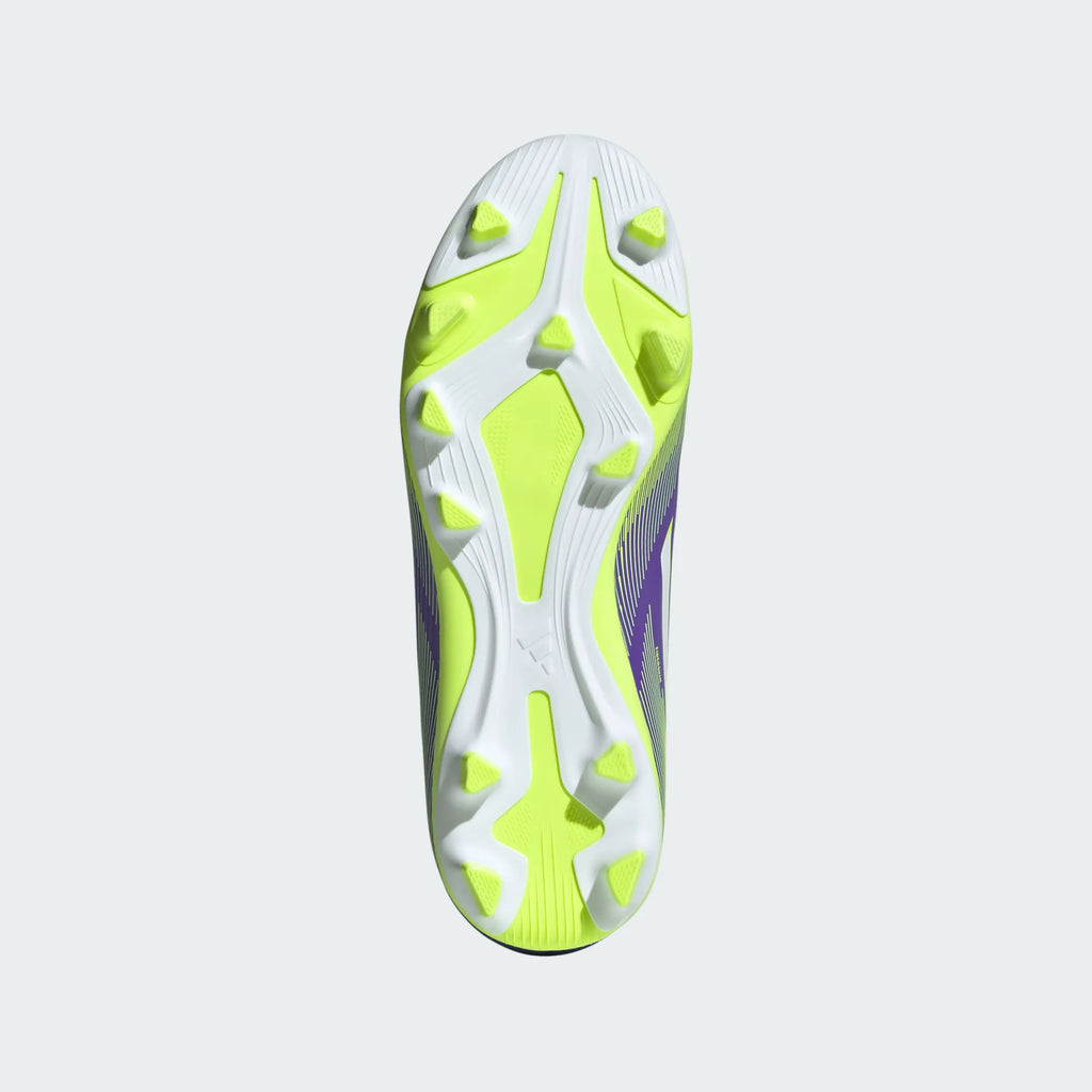 Adidas Jr F50 Club FG/MG-PURRUS/FTWWHT/LUCLEM product image 8, provided for visual reference and product detail review