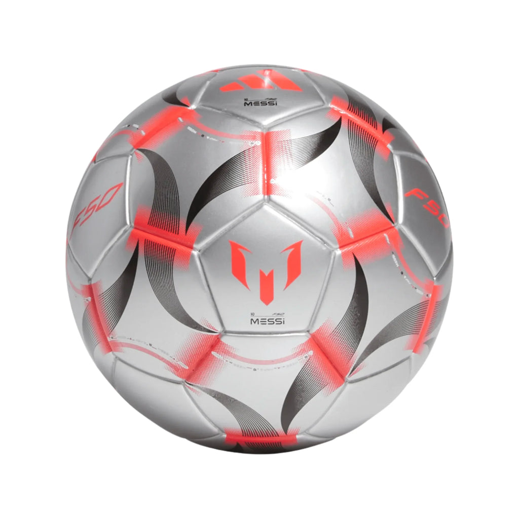 Adidas Messi Mini Soccer Ball -Metallic/Red product image 1, provided for visual reference and product detail review