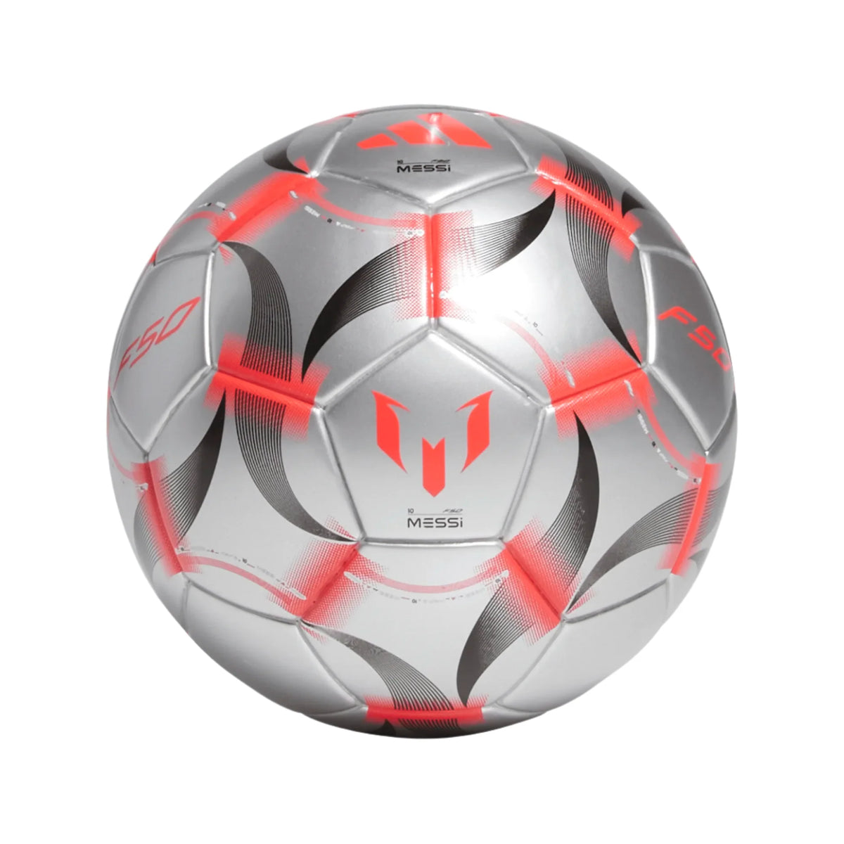 Adidas Messi Mini Soccer Ball -Metallic/Red product image 1, provided for visual reference and product detail review