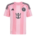 Adidas Youth Inter Miami CF Home Jersey 2025 product image 1, provided for visual reference and product detail review