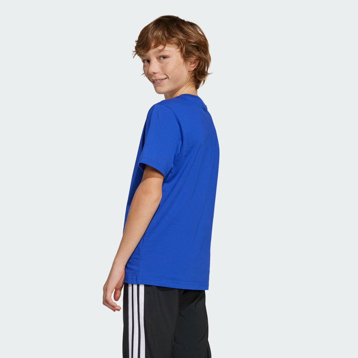 Adidas Youth Messi T-Shirt-Royal Blue product image 2, provided for visual reference and product detail review