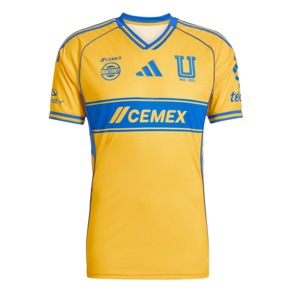 Adidas Men Tigres TUANL Home Jersey 25/26 product image 1, provided for visual reference and product detail review