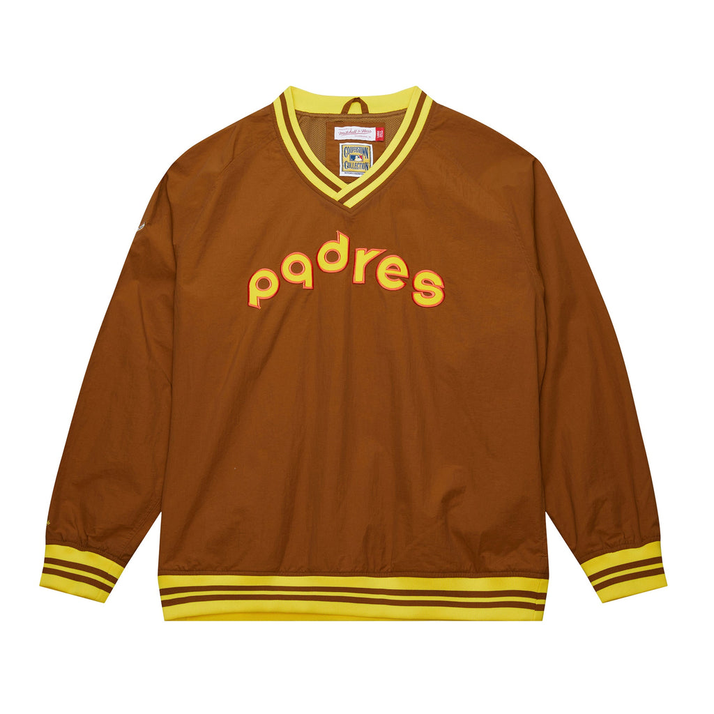 San Diego Padres Mitchell & Ness MLB Brown Nylon Pullover product image 1