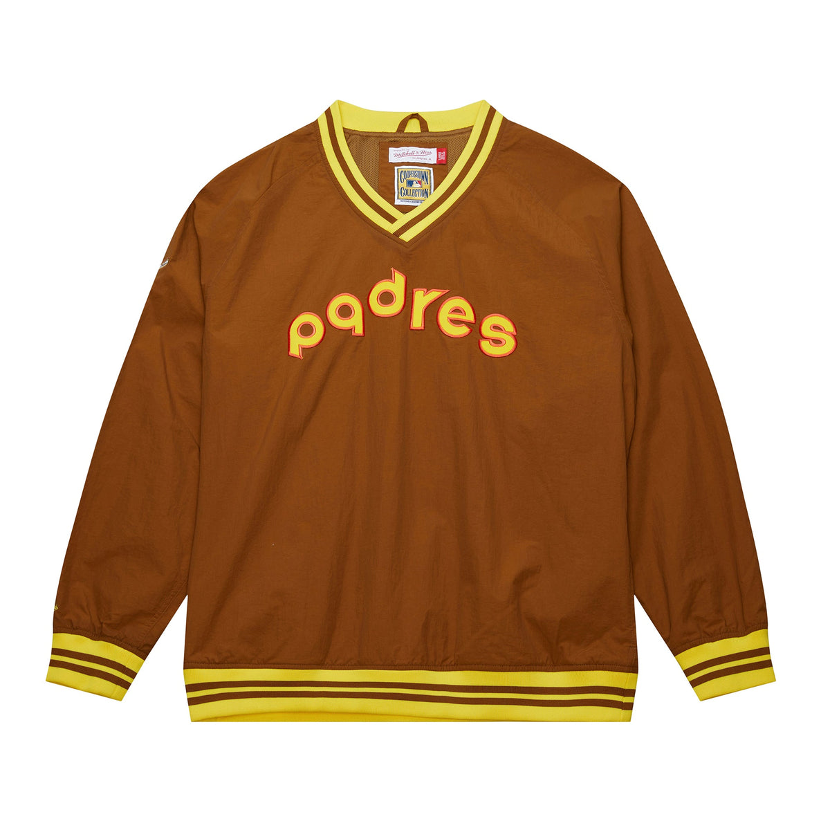 San Diego Padres Mitchell & Ness MLB Brown Nylon Pullover product image 1