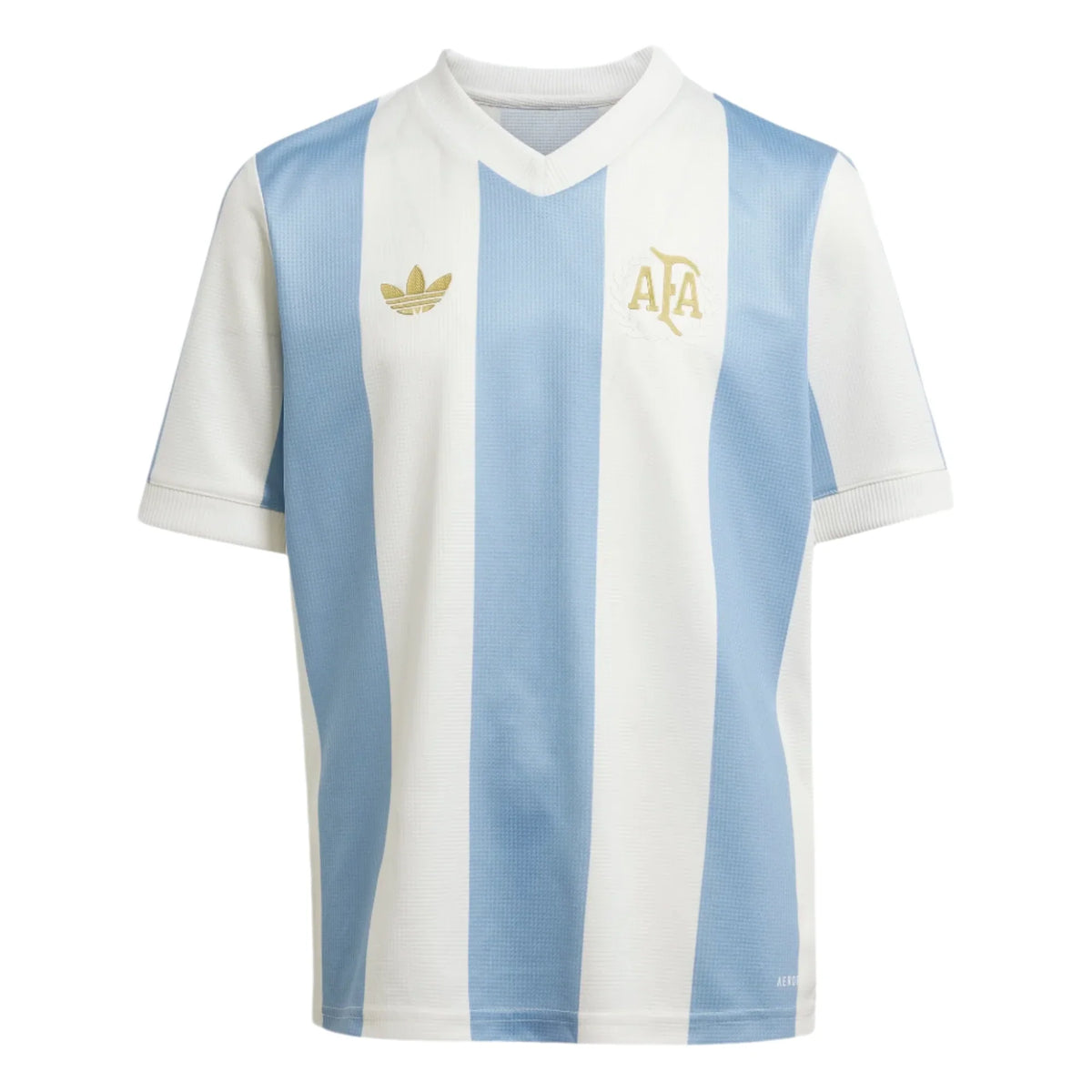 Adidas Youth Argentina Anniversary Jersey product image 1, provided for visual reference and product detail review