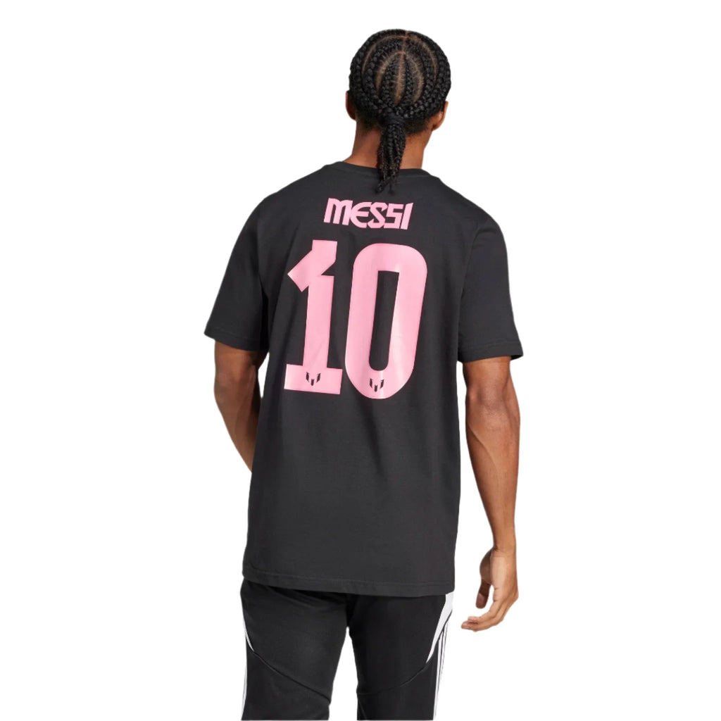 Adidas Lionel Messi Graphic T-Shirt - Black product image 2, provided for visual reference and product detail review
