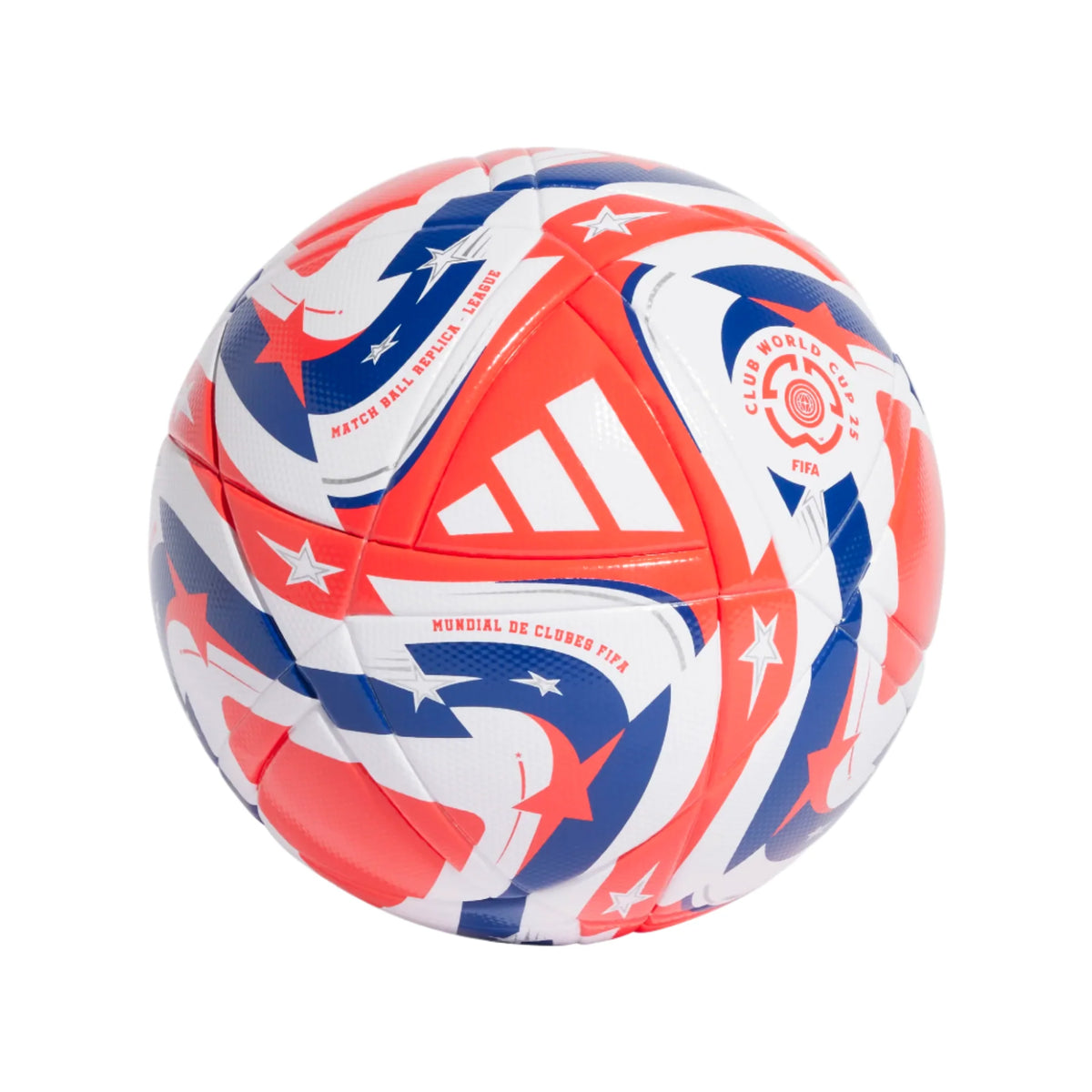 Adidas FCWC Mundial de Clubes League Soccer Ball - White/Lucid Red product image 1, provided for visual reference and