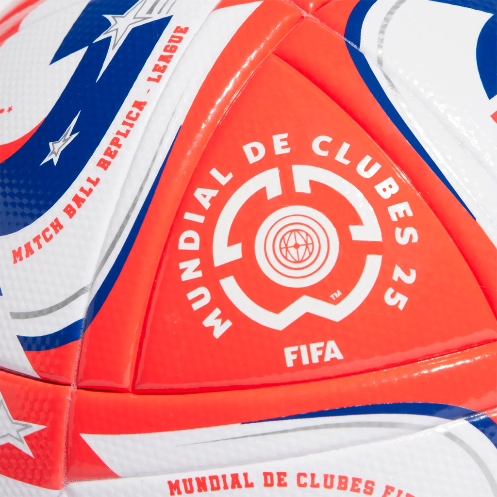 Adidas FCWC Mundial de Clubes League Soccer Ball - White/Lucid Red product image 4, provided for visual reference and