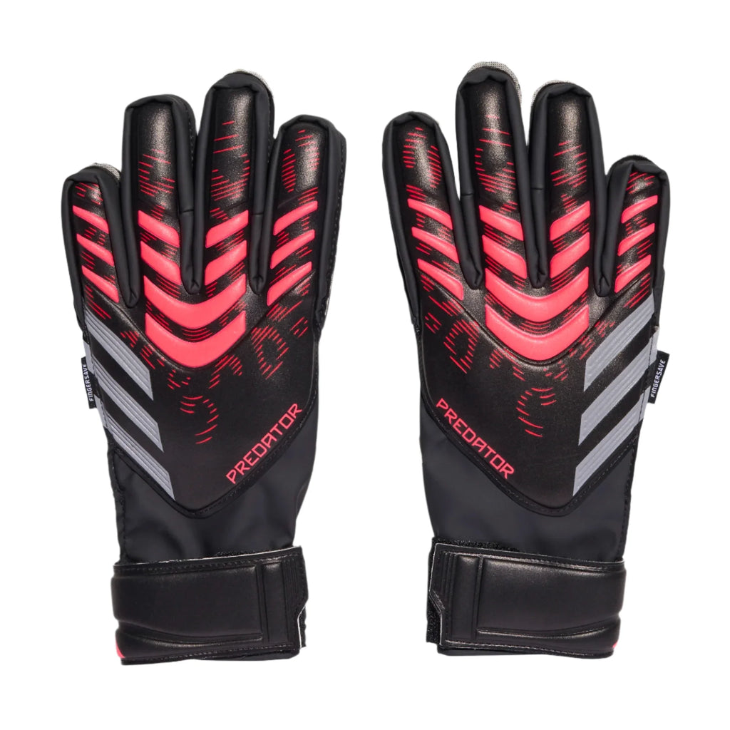 Adidas Jr Predator GK Gloves-Lucid Red/Black product image 1, provided for visual reference and product detail review
