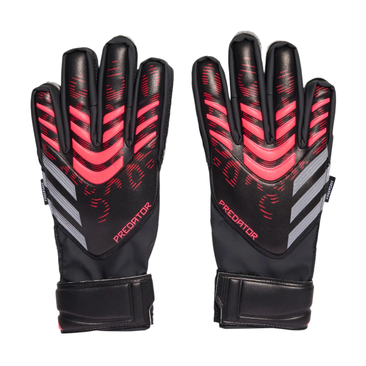 Adidas Jr Predator GK Gloves-Lucid Red/Black product image 1, provided for visual reference and product detail review