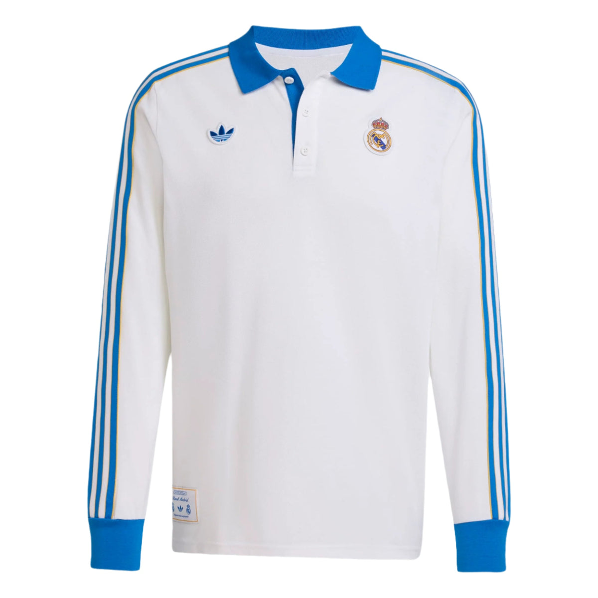 Adidas Real Madrid Real Icon Long Sleeve Polo Shirt product image 1, provided for visual reference and product detail review