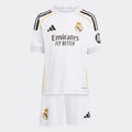 Adidas Youth Real Madrid Home Mini Kit 25/26 product image 1, provided for visual reference and product detail review