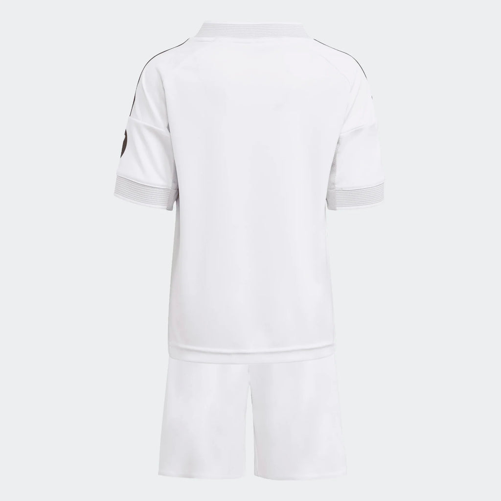 Adidas Youth Real Madrid Home Mini Kit 25/26 product image 2, provided for visual reference and product detail review