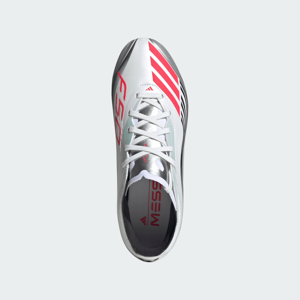 Adidas JR Messi F50 Elite FG/MG-White/Lucid Red/Metallic product image 5, provided for visual reference and product detail