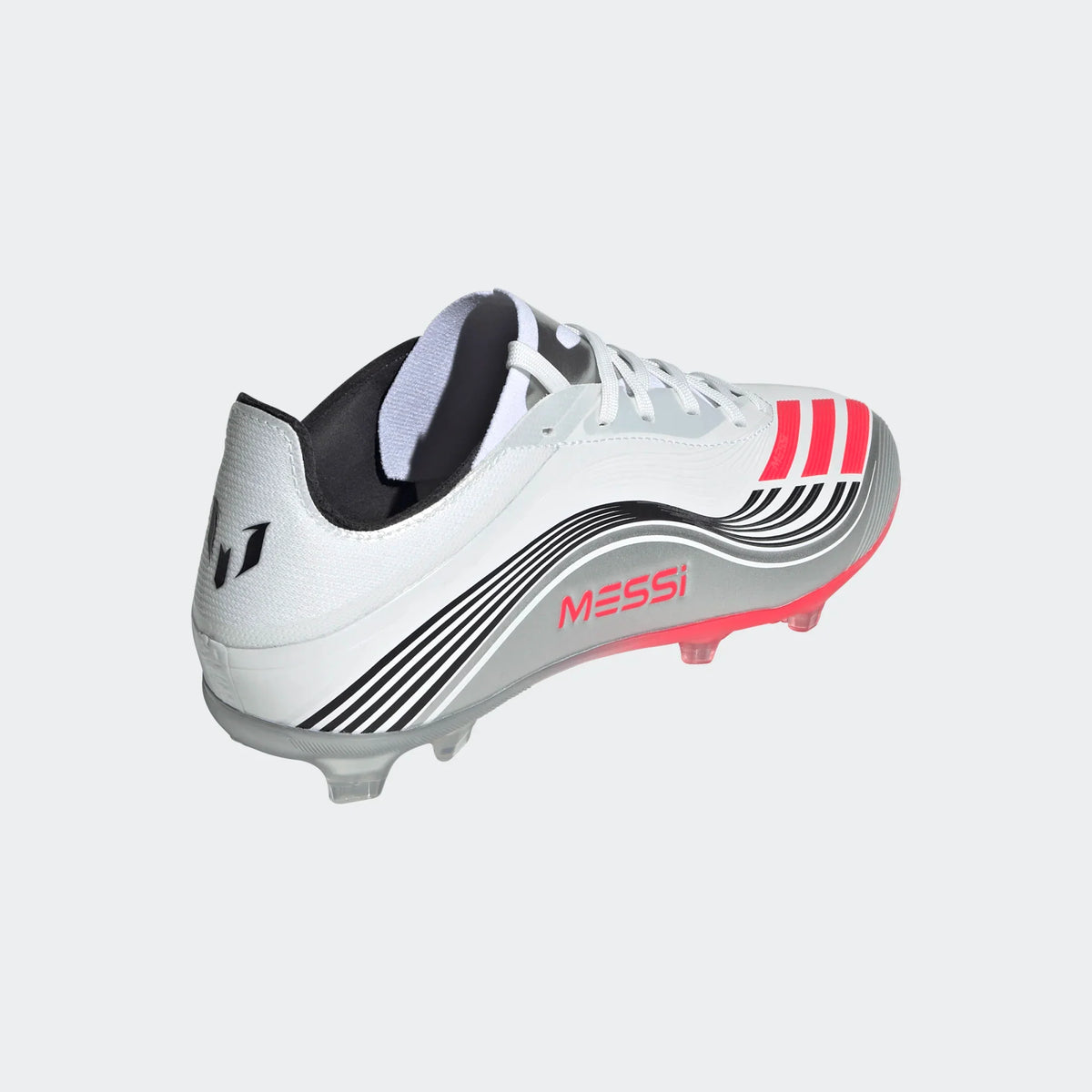 Adidas JR Messi F50 Elite FG/MG-White/Lucid Red/Metallic product image 3, provided for visual reference and product detail